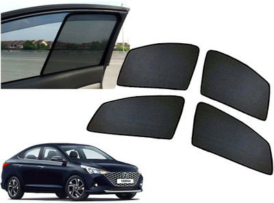 AUTO PEARL Side Window Sun Shade For Hyundai Verna(Black)