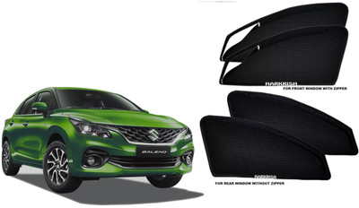HARKRISH Side Window Sun Shade For Maruti Suzuki Baleno(Black)