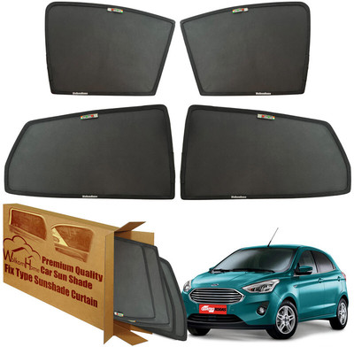 WolkomHome Side Window Sun Shade For Ford Aspire(Black)