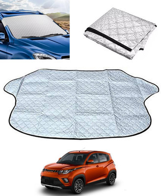 monolive Windshield Sun Shade For Mahindra Universal For Car(Silver)