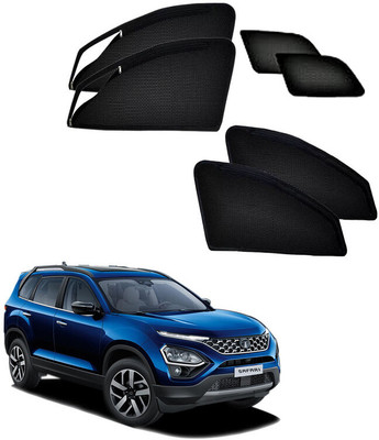HARKRISH Side Window Sun Shade For Tata Safari(Black)