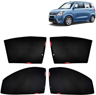 Kingsway Side Window, Rear Window Sun Shade For Maruti Suzuki WagonR(Black)