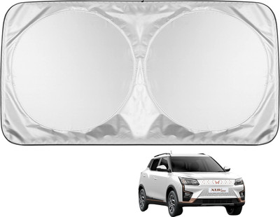 MOCKHE Windshield Sun Shade For Mahindra XUV 400(Silver)