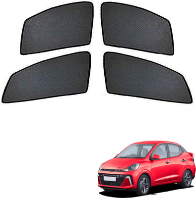 PEEPS STORE Side Window Sun Shade For Hyundai Aura(Black)