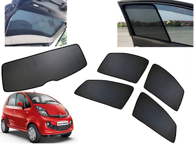 AUTO PEARL Side Window, Rear Window Sun Shade For Tata Nano Genx(Black)