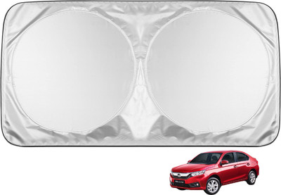 MOCKHE Windshield Sun Shade For Honda Amaze(Silver)