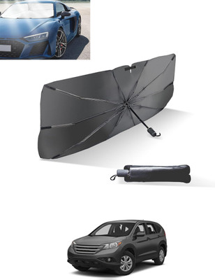 MATIES Windshield Sun Shade For Honda Universal For Car(Black, Silver)