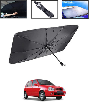 MSNP Windshield Sun Shade For Maruti Suzuki Zen(Black)