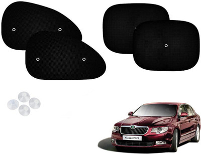 Automotive Prist Side Window Sun Shade For Skoda Superb(Black)