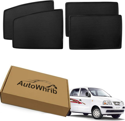 Autowhrib Side Window Sun Shade For Hyundai Santro Xing(Black)