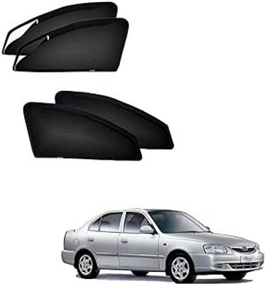 HARKRISH Side Window Sun Shade For Hyundai Accent(Black)