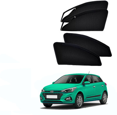 HARKRISH Side Window Sun Shade For Hyundai Elite i20(Black)