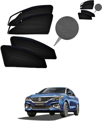 RAKRISH Rear Window, Side Window Sun Shade For Maruti Suzuki Baleno(Black)
