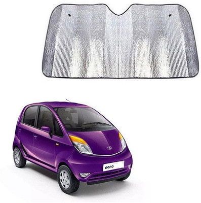 SPREADX Windshield Sun Shade For Tata Nano(Silver)
