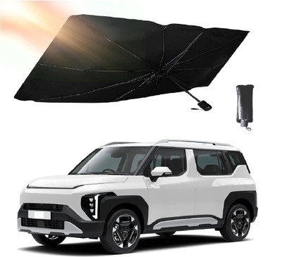 ROSHNEER ENTERPRISES Windshield Sun Shade For Kia 1 Series(Black, Silver)