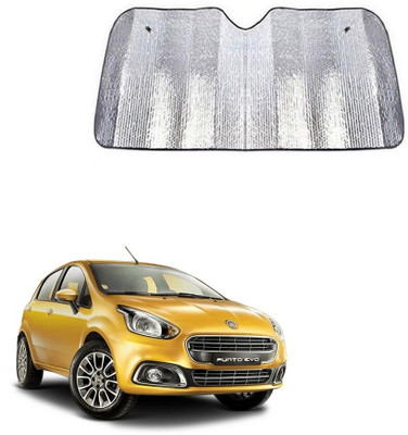 SPREADX Windshield Sun Shade For Fiat Punto Evo(Silver)