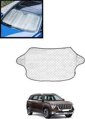 AYW Windshield Sun Shade For Hyundai Alcazar(Silver)