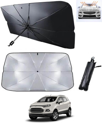 MATIES Windshield Sun Shade For Ford Ecosport(Silver, Black)