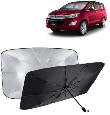 Kingsway Dashboard, Windshield Sun Shade For Toyota Innova Crysta(Black, Silver)