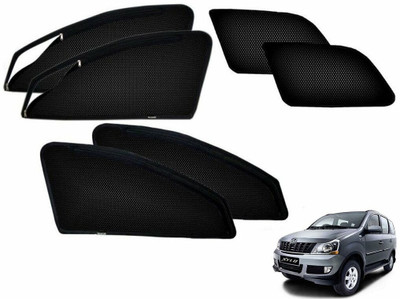 RAKRISH Rear Window, Side Window Sun Shade For Mahindra Xylo(Black)