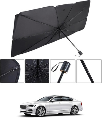 RKPSP Windshield Sun Shade For Volvo S90(Black, Silver)