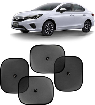 Kingsway Side Window, Rear Window, Windshield Sun Shade For Honda City(Black)