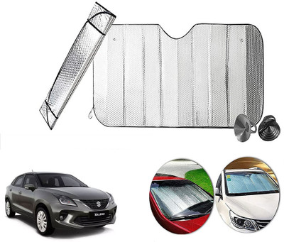 AUTO PEARL Dashboard, Windshield Sun Shade For Maruti Suzuki Baleno(Silver)