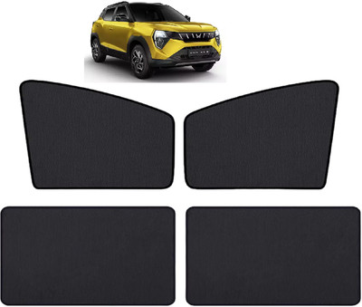 Auto Hub Side Window Sun Shade For Mahindra Universal For Car(Black)