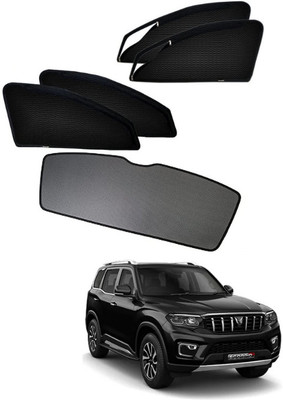 RAKRISH Rear Window, Side Window Sun Shade For Mahindra Scorpio N(Black)
