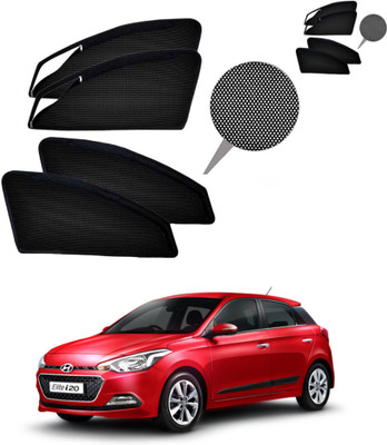RAKRISH Rear Window, Side Window Sun Shade For Hyundai Elite i20(Black)