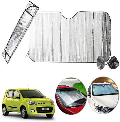 AUTO PEARL Dashboard, Windshield Sun Shade For Fiat Uno(Silver)