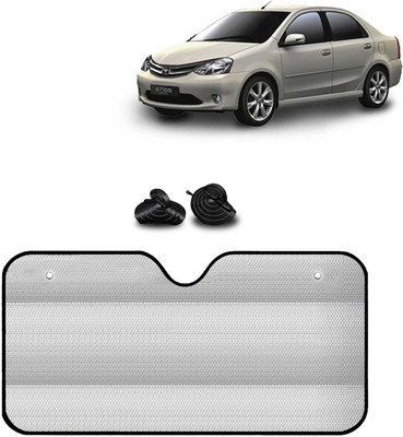 Kingsway Windshield, Dashboard Sun Shade For Toyota Etios(Silver)