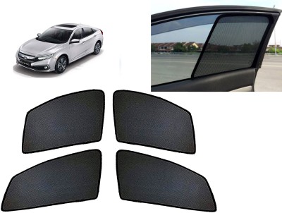 AUTO PEARL Side Window Sun Shade For Honda Civic(Black)