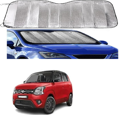 ROSHNEER ENTERPRISES Windshield Sun Shade For Maruti Suzuki WagonR(Silver)