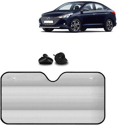 Kingsway Windshield, Dashboard, Rear Window Sun Shade For Hyundai Verna(Silver)