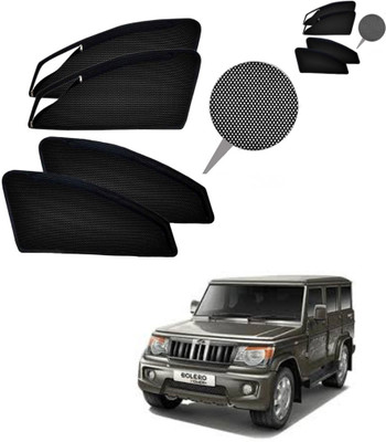 TOP VECHILE Rear Window, Side Window Sun Shade For Mahindra Bolero(Black)