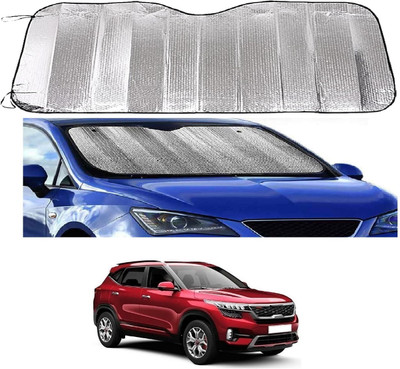 ROSHNEER ENTERPRISES Windshield Sun Shade For Kia Seltos(Silver)