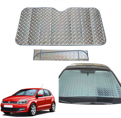 eXarioGadget Rear Window Sun Shade For Universal For Car Universal For Car(Silver)