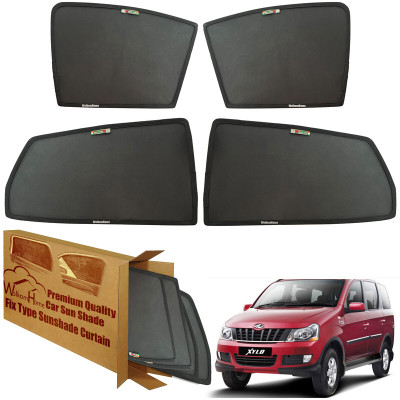 WolkomHome Side Window Sun Shade For Mahindra Xylo(Black)