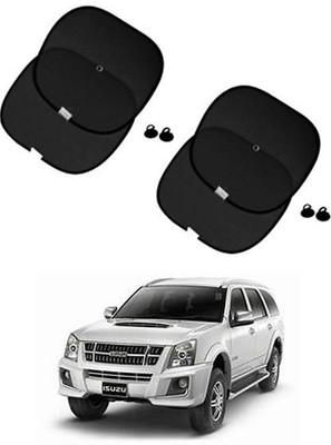 FKOK Side Window Sun Shade For Isuzu MU-7(Black)