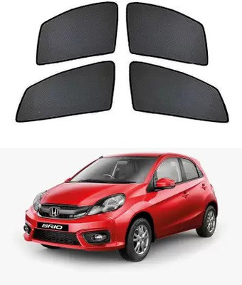 RAKRISH Rear Window, Side Window Sun Shade For Honda Brio(Black)