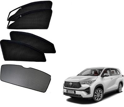 AuTO ADDiCT Side Window, Rear Window Sun Shade For Toyota Innova(Black)