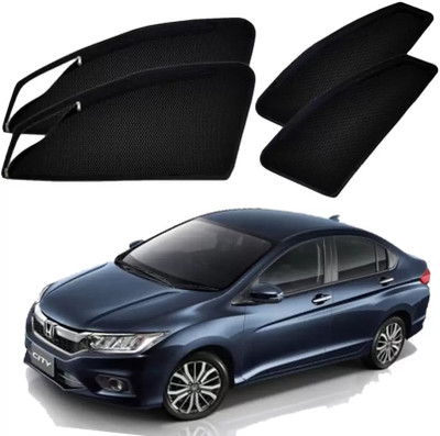 G ILIKA Rear Window, Side Window Sun Shade For Honda City(Black)