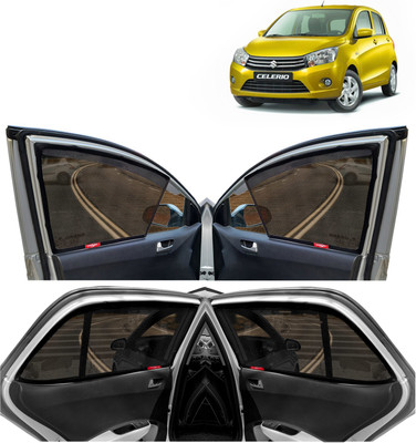 Kingsway Side Window, Rear Window Sun Shade For Maruti Suzuki Celerio(Black)