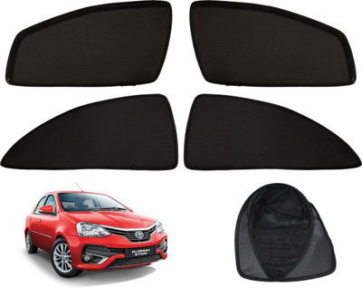 Magnetic Rear Window Sun Shade For Toyota Etios(Black)