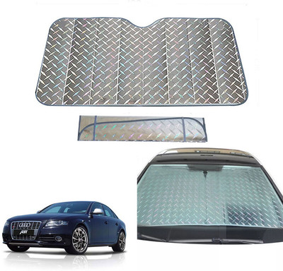 AUTO PEARL Dashboard, Windshield Sun Shade For Audi S4(Grey)