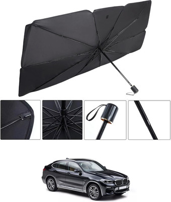 RKPSP Windshield Sun Shade For BMW X4(Black, Silver)