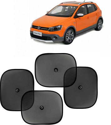 Kingsway Side Window, Rear Window, Windshield Sun Shade For Volkswagen Polo Cross(Black)