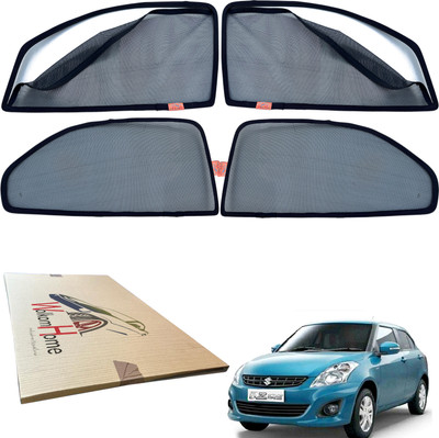 WolkomHome Side Window Sun Shade For Maruti Suzuki Swift Dzire(Black)
