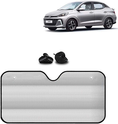Kingsway Windshield, Dashboard, Rear Window Sun Shade For Hyundai Aura(Silver)